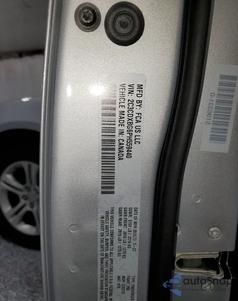 2023 Dodge Charger Sxt z USA, uszkodzony, nr VIN 2C3CDXBG6PH559440